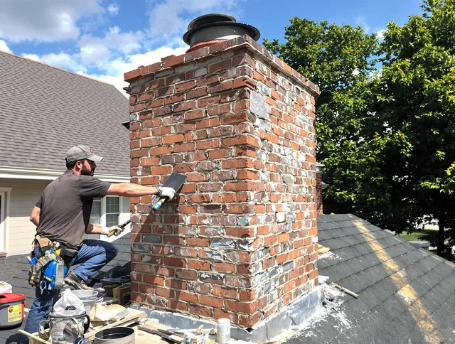 Completed chimney rebuild by Ocala Chimney Sweep in Ocala, FL