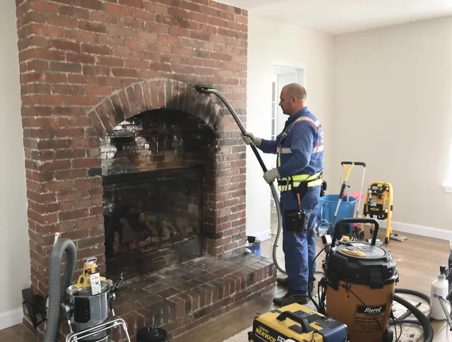 Ocala Chimney Sweep expert performing detailed chimney sweep in Ocala, FL