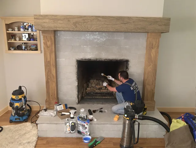 Detailed creosote removal process by Ocala Chimney Sweep in Ocala, FL