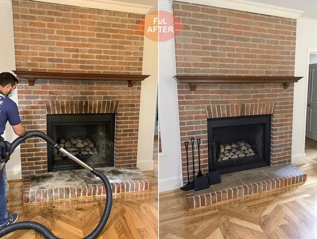 Ocala Chimney Sweep carefully sanitizing a fireplace in Ocala, FL