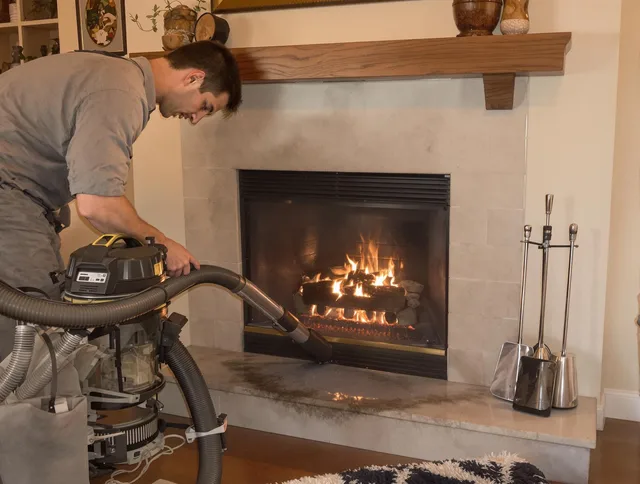 Routine fireplace upkeep by Ocala Chimney Sweep in Ocala, FL