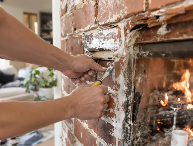 Routine fireplace repair by Ocala Chimney Sweep in Ocala, FL