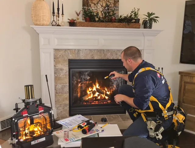 Safety-focused fireplace inspection by Ocala Chimney Sweep in Ocala, FL