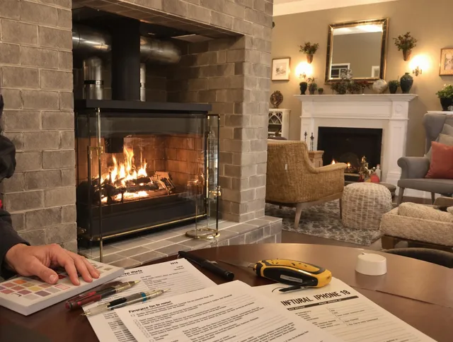 Ocala Chimney Sweep verifying fireplace safety measures in Ocala, FL