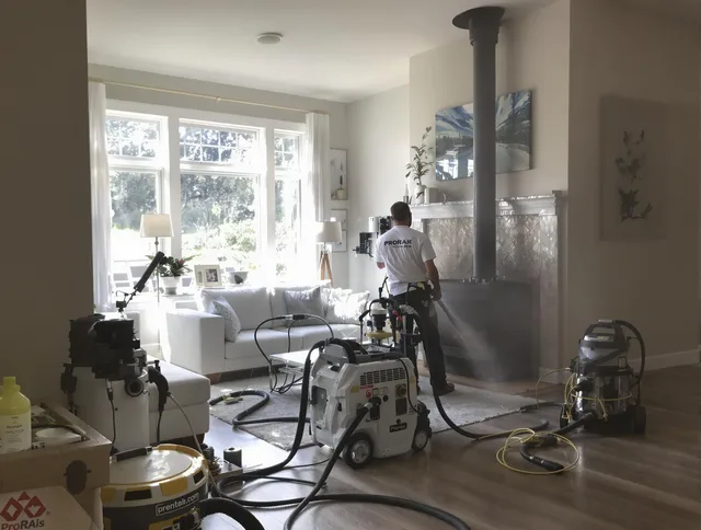 Soot removal service by Ocala Chimney Sweep for a fireplace in Ocala, FL